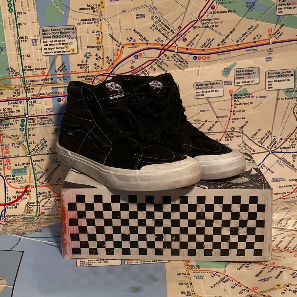 Hi top black Vans